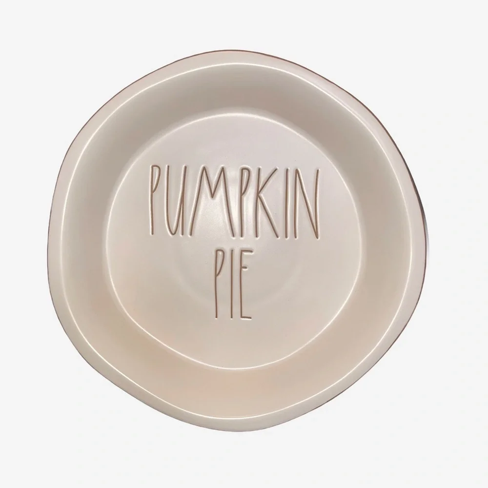 NEW RAE DUNN Pumpkin Pie Deep Dish Artisan Collection RARE Holidays Fall - Picture 2 of 4